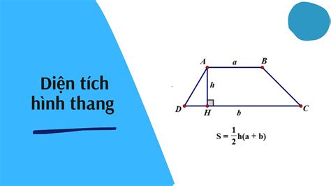 Công thức tính diện tích hình thang lớp 5 & bài tập (có lời giải)