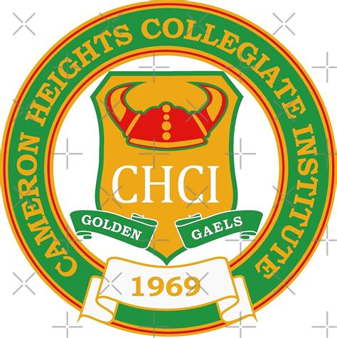 "Cameron Heights Collegiate Institute Golden Gaels Mascot Logo" by stickel | Redbubble