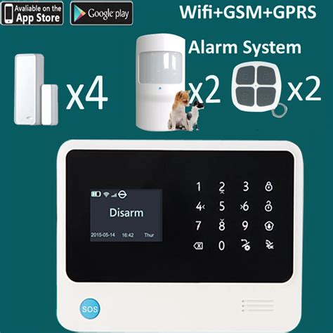 Single young people's apartment security system wifi gsm alarm 100% ...