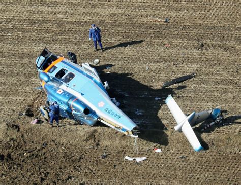Japanese police helicopter carrying heart crash-lands in northeast Japan, 7 hurt