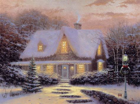 Christmas Cottage Wallpapers - Wallpaper Cave