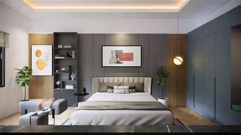 Neatly Designed Bedroom with Sketchup Model