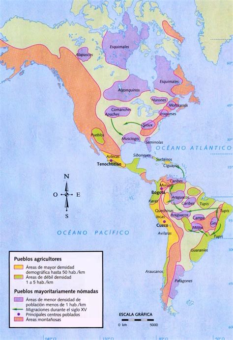 Mapa de América: Pueblos aborígenes en el siglo XV | Pueblos aborigenes, Mapa de america, Mapas