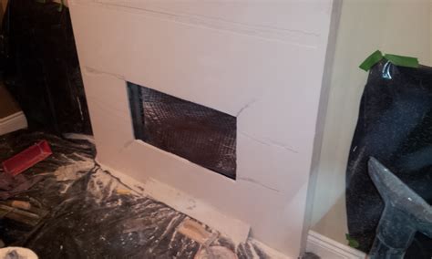 Achieving A Paintable Fireplace Surround With Cement Board - Painting ...