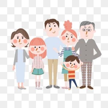 Family With Grandparents PNG Transparent Images Free Download | Vector ...