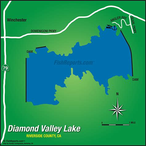 Diamond Valley Lake - Fish Reports & Map