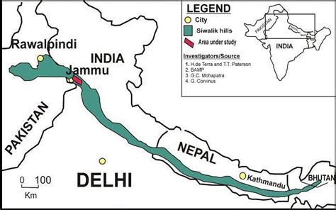 how to point the shivalik in the India political map - Brainly.in