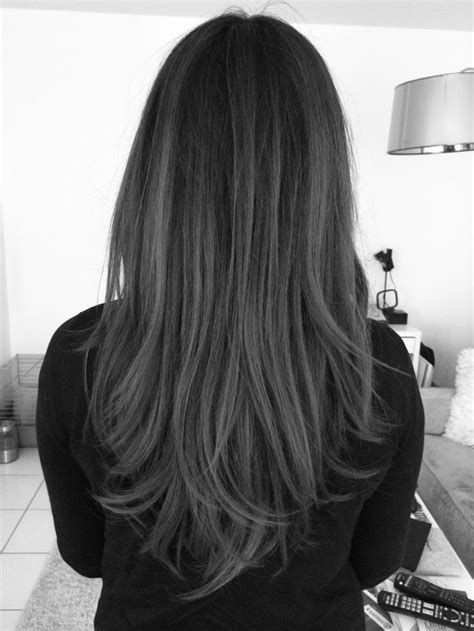 Pin by Arusha Kanybek on 1 song | Hair color for black hair, Dark grey hair color, Korean hair color