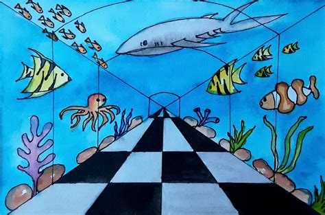 Underwater aquarium video | Elementary art, Elementary art projects, 4th grade art