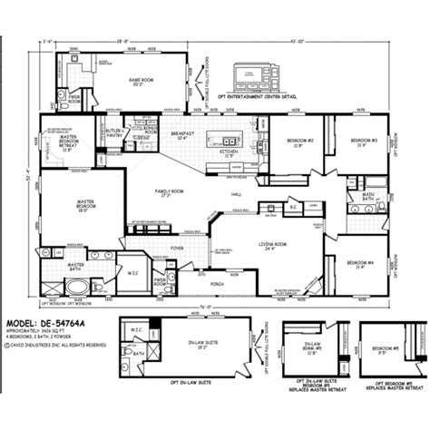 4 Bedroom Triple Wide Mobile Home Floor Plans | www.cintronbeveragegroup.com