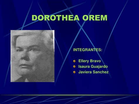 PPT - DOROTHEA OREM PowerPoint Presentation, free download - ID:1270072