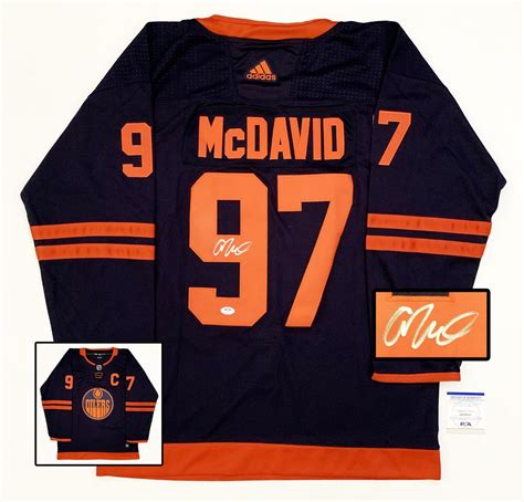 Connor McDavid Signed Jersey Edmonton Oilers JSA - Memorabilia For Less