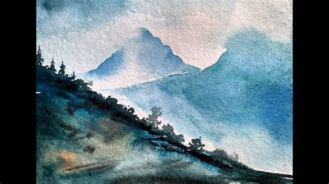 Simple Paintings Of Mountains