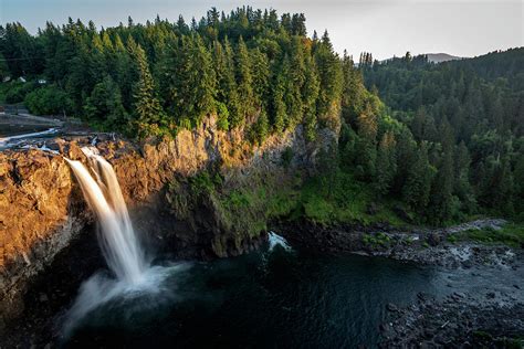 Snoqualmie Falls at Golden Hour Photograph by Scott Cunningham - Fine Art America