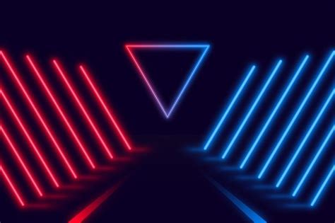 Free Vector | Neon lights background | Lights background, Neon ...