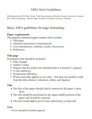 AMA Format - Examples, How to Use, PDF