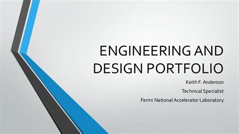 ENGINEERING AND DESIGN PORTFOLIO