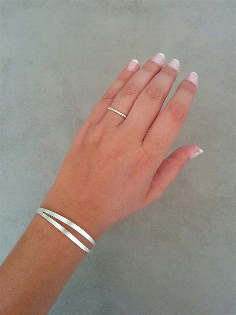 Amazon.com: Silver Bracelet, Wave Braclete, Wedding Jewelry: Handmade