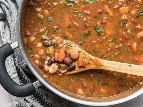 Vegetarian 15 Bean Soup - Budget Bytes