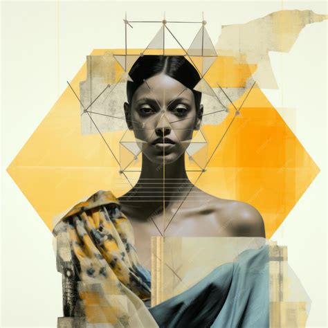 Premium Photo | Abstract Geometric Design African Women In Ethereal Portraits