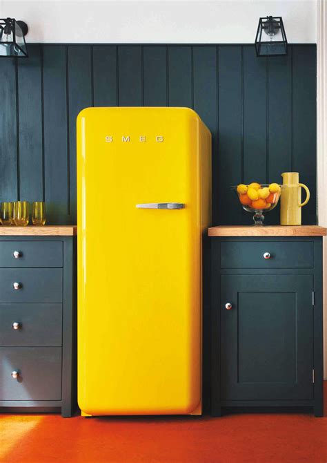 Smeg FAB28LYW3UK Retro Style Fridge in Yellow | G Craggs Ltd