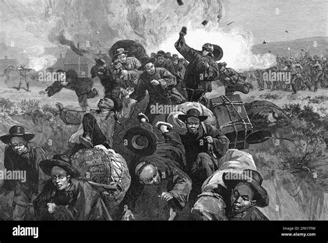 Rock Springs Massacre of Chinese Miners, Wyoming, 1885 Stock Photo - Alamy