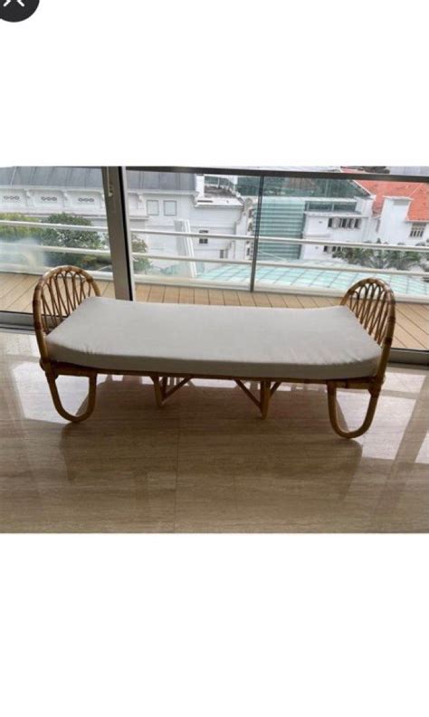 Rattan daybed, Furniture & Home Living, Outdoor Furniture on Carousell