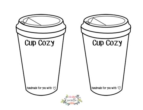 Free Printable Cup Cozy Template - Printable Templates