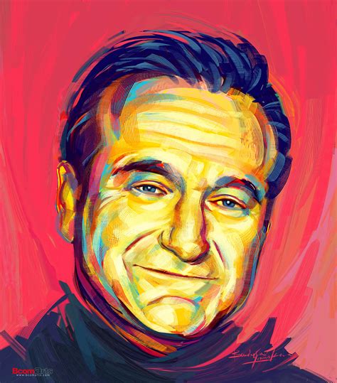 A Pop Art Expression of Robin Williams in Photoshop on Behance