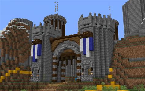 Built the gate for my castle. What do you think? : r/Minecraft