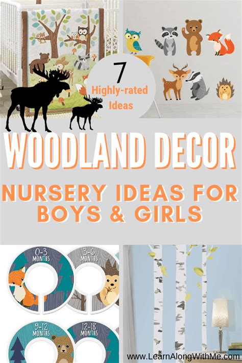 Woodland Nursery Decor Ideas for Girls and Boys - Learn Along with Me