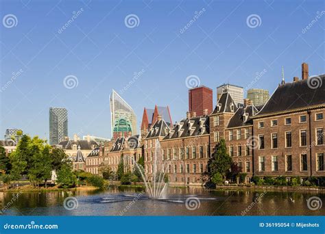 The Hague skyline stock photo. Image of buildings, hague - 36195054