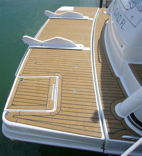 VIP Marine Services Boat Synthetic teak deck installation in Sydney.