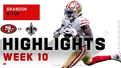 Brandon Aiyuk Highlights vs. Saints | NFL 2020 - YouTube