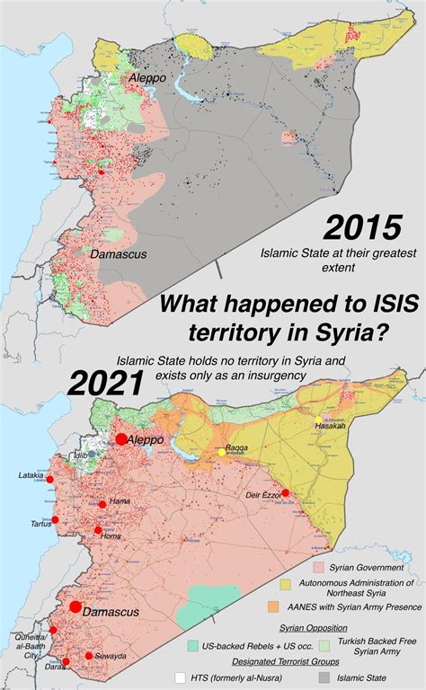 ISIS at their territorial extent in Syria, and who... - Maps on the Web