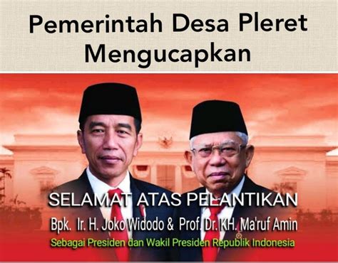 Pelantikan Presiden dan Wakil Presiden Republik Indonesia - Kalurahan ...