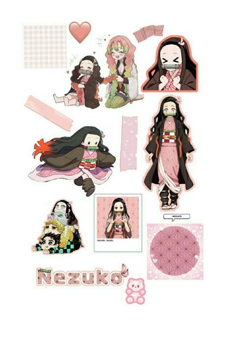 Nezuko | Fond d'ecran dessin, Stickers kawaii, Autocollant