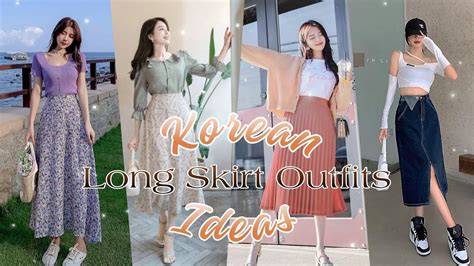 Actualizar 76+ imagen long skirt outfit korean - Abzlocal.mx