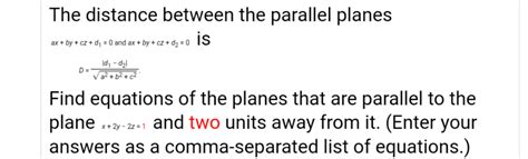 Answered: The distance between the parallel… | bartleby