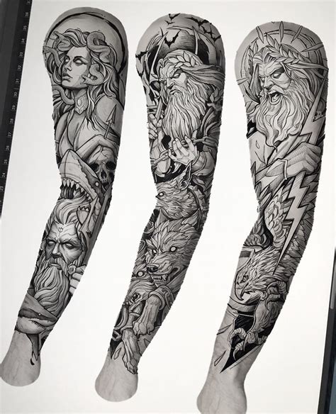 Greek mythology sleeve designs | Mythology tattoos, Greek mythology tattoos, Greek tattoos