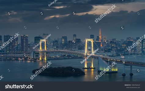 Tokyo Skyline Rainbow Bridge Tokyo Tower Stock Photo 1096782623 | Shutterstock