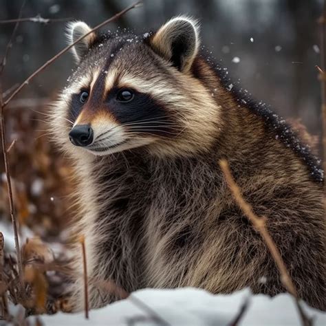 Raccoon in Siberia | Animals, Raccoon, Art