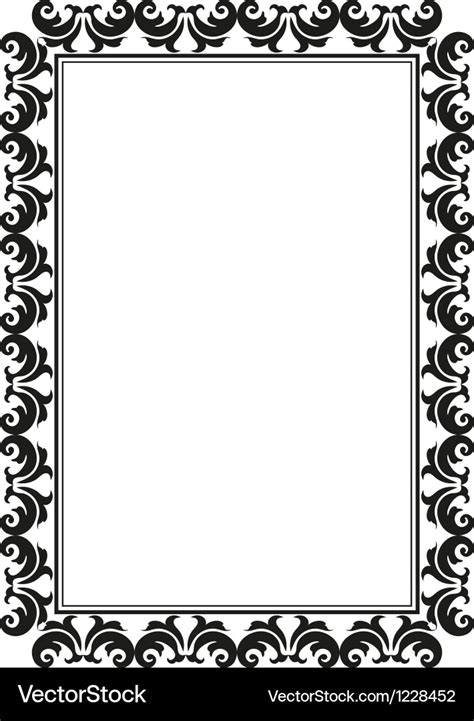 Rectangular frame Royalty Free Vector Image - VectorStock