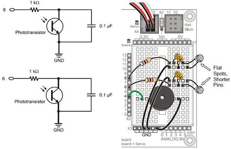 Phototransistor charge-transfer circuit schematics and wiring diagram ...