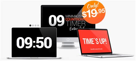 Minimalistic Countdown Timer Extended for PC & MAC