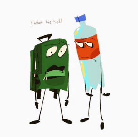 Funny Art of Two Cartoon Characters