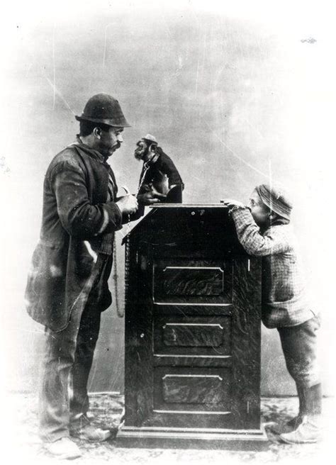 This Edison “peephole Kinetoscope” invented in 1891, was the device ...