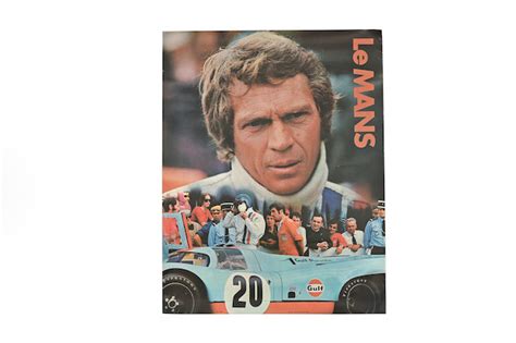 Bonhams : An original Steve McQueen Le Mans poster by Cinema Centre ...