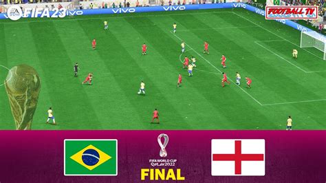 FIFA 23 - Brazil vs England - Final FIFA World Cup Qatar 2022 - Full Match All Goals - PC ...