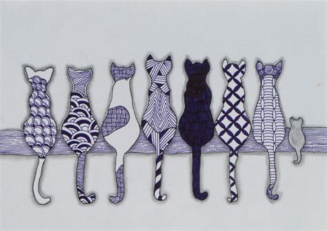 Tinker Tangles: Zentangle Cats